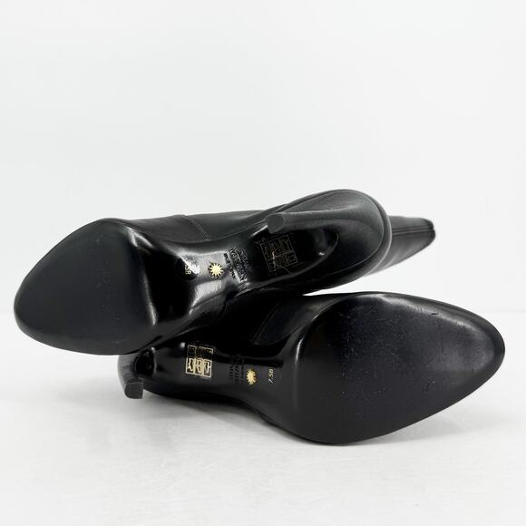 Stuart Weitzman Womens Luxecurve 100 Stretch Bootie Size 7.5 Black Leather NIB - Picture 9 of 12